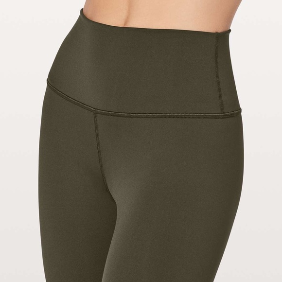 lululemon athletica Pants - Lululemon Luxtreme Wunder Under Crop Dark Olive